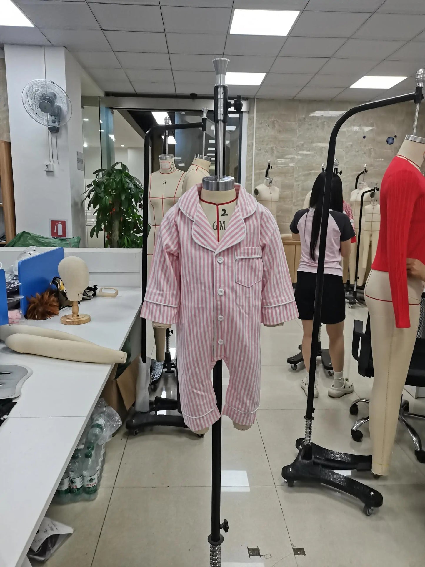 StripeSnug – Baby Striped Button Pajama Romper