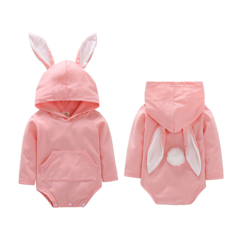BunnySnug – Baby Rabbit Ear Hooded Jumpsuit