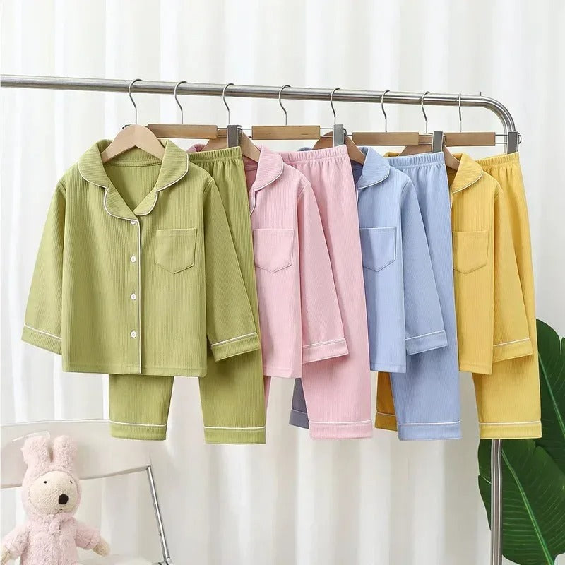 CalmNest – 2-Piece Kids Cotton Pajama Set