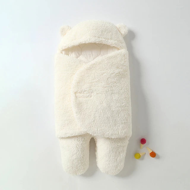 SnuggleBear – Baby Hooded Swaddle Blanket