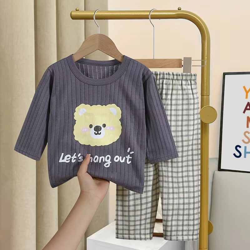 BearSnug – 2-Piece Kids Bear Print Pajama Set