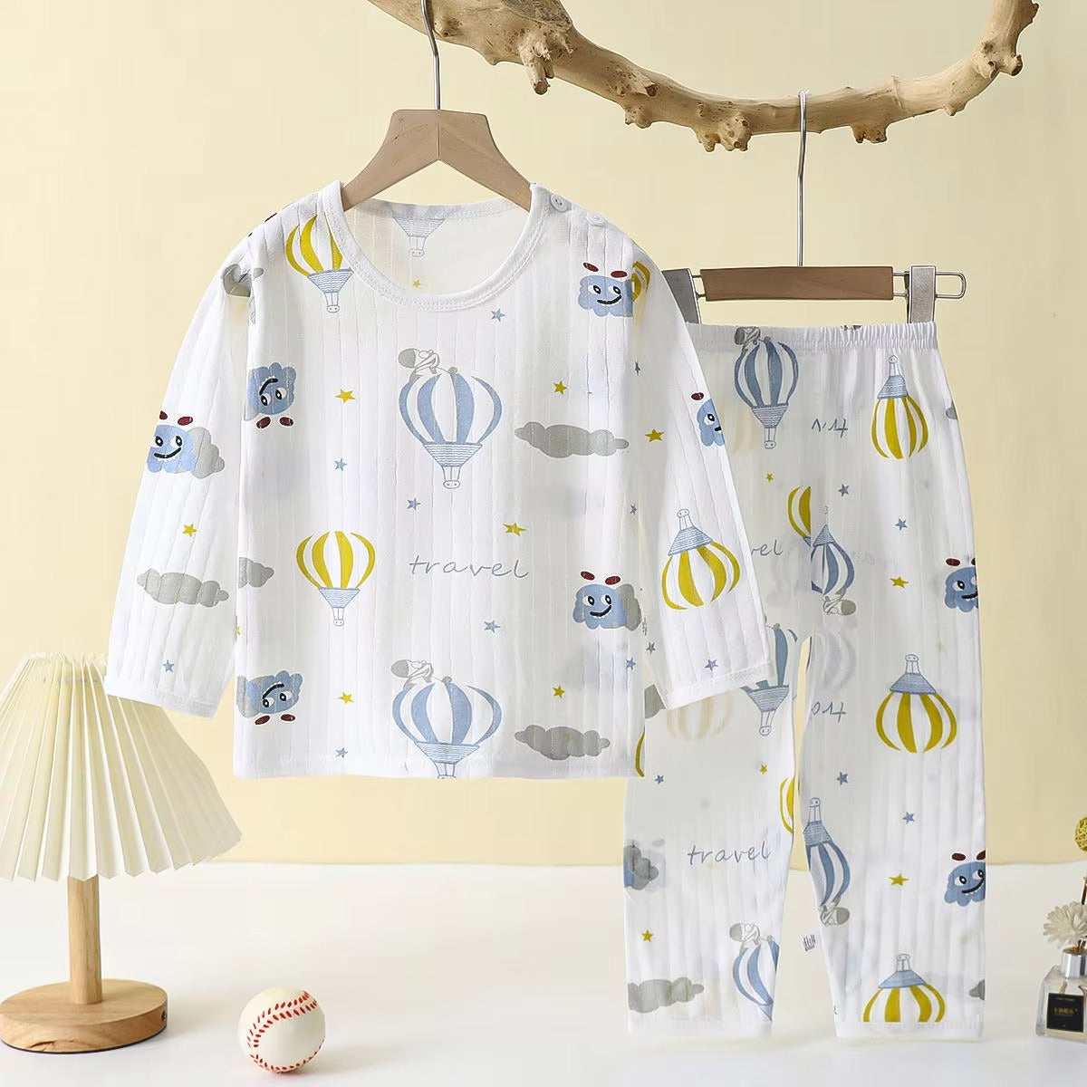 PlayDream – 2-Piece Kids Cartoon Cotton Pajama Set
