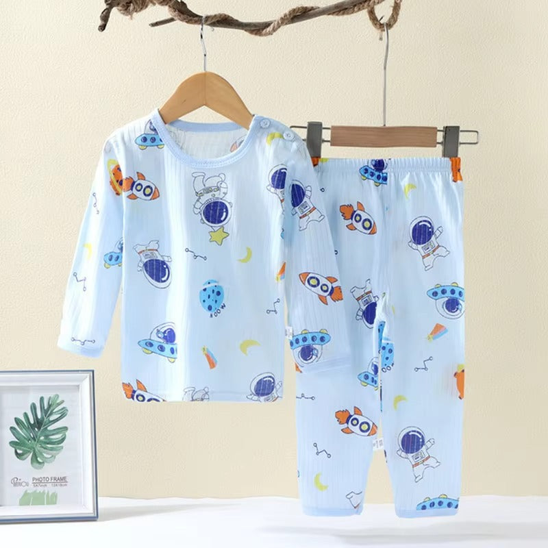 PlayDream – 2-Piece Kids Cartoon Cotton Pajama Set