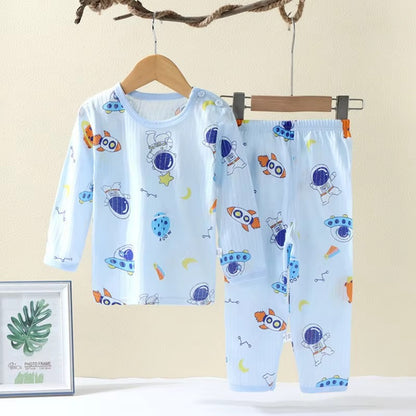 PlayDream – 2-Piece Kids Cartoon Cotton Pajama Set