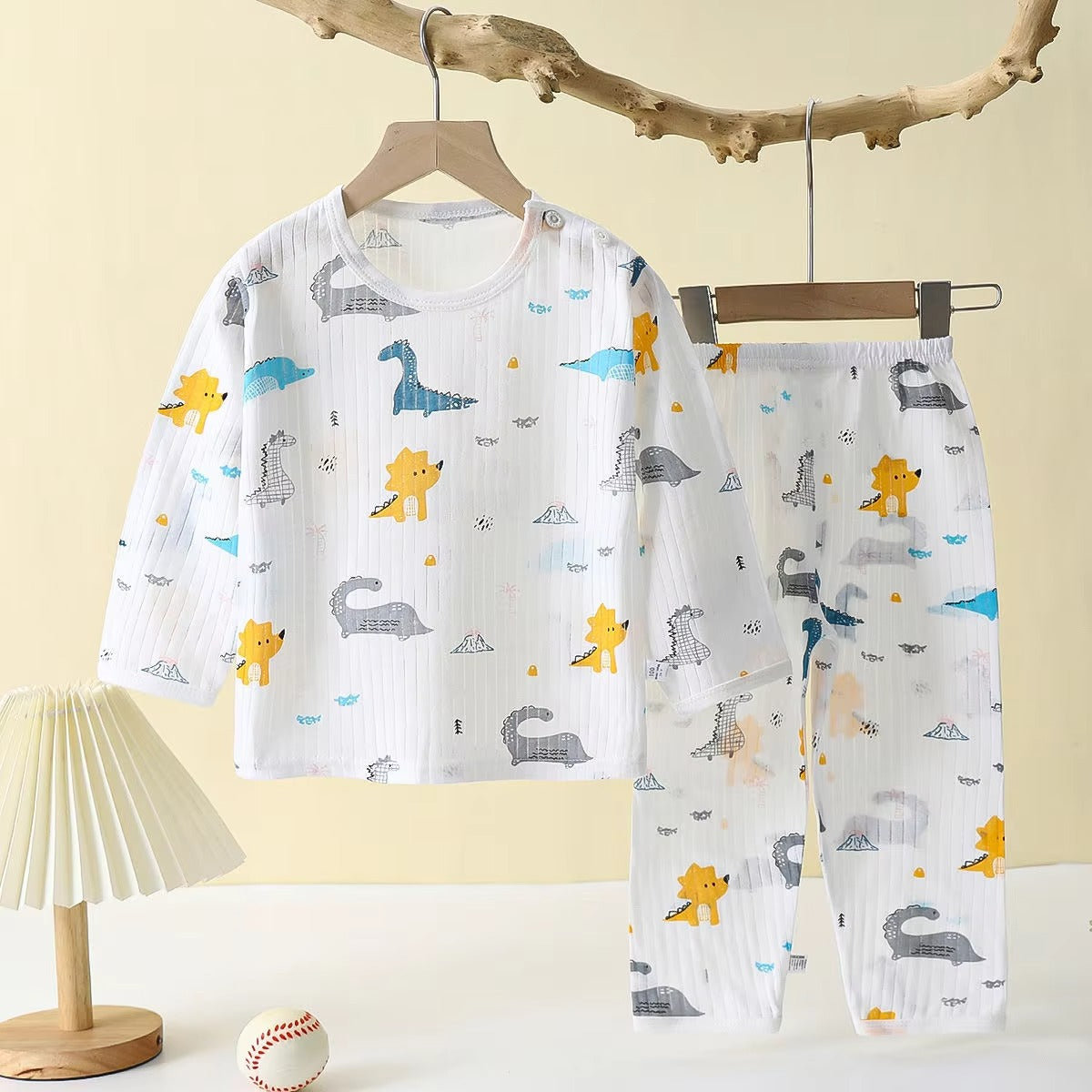 PlayDream – 2-Piece Kids Cartoon Cotton Pajama Set