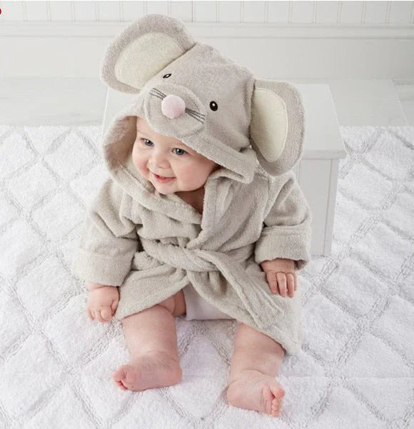 SnuggleWrap – Baby Hooded Cotton Bathrobe