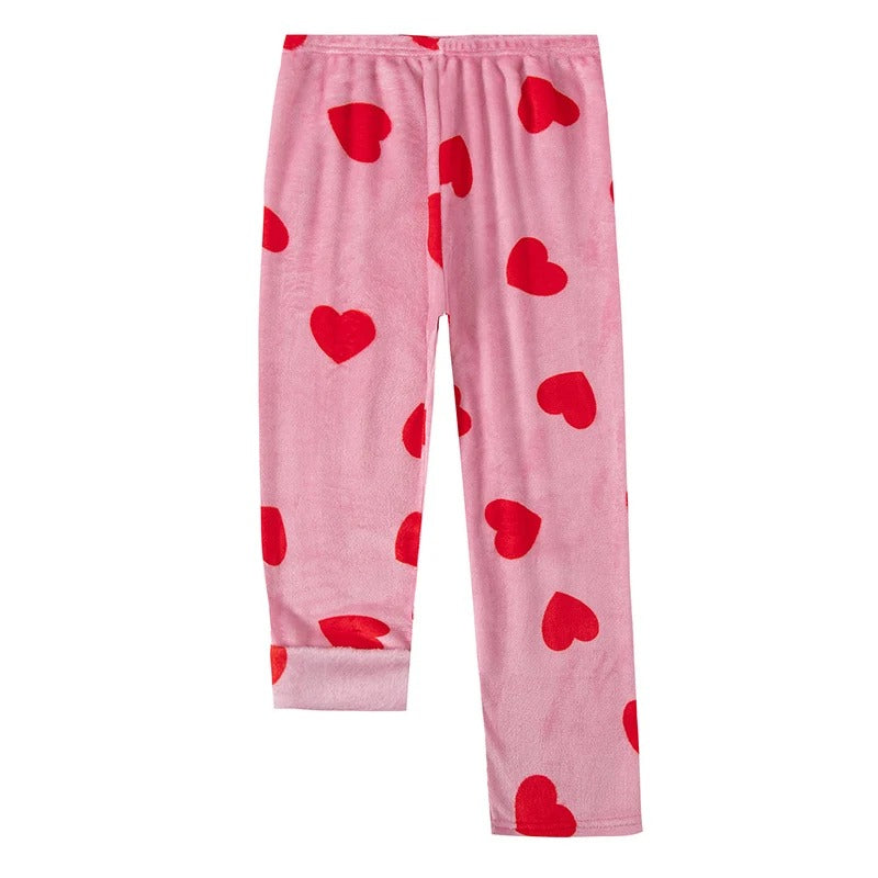 SweetHearts – 2-Piece Girls Heart Fleece Pajama Set