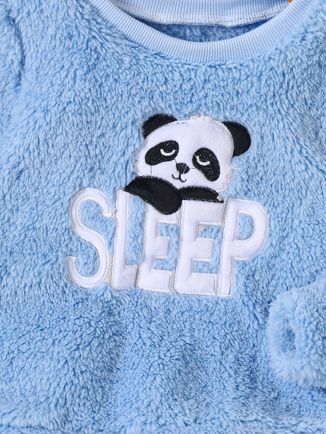 PandaNest – 2-Piece Girls Panda Fleece Pajama Set