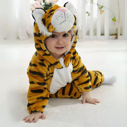 CozyCritters – Baby Animal Hooded Jumpsuit