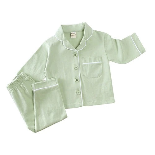 CozyNest – 2-Piece Baby Button Pajama Set