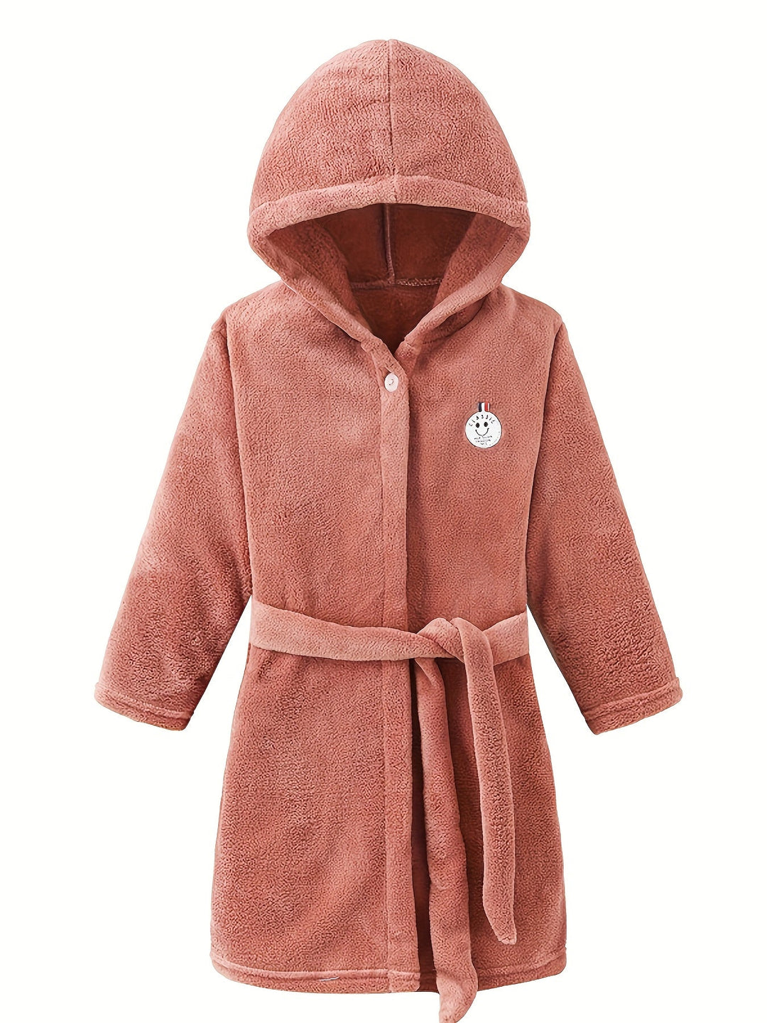 CozyCloud – Kids Hooded Flannel Bathrobe