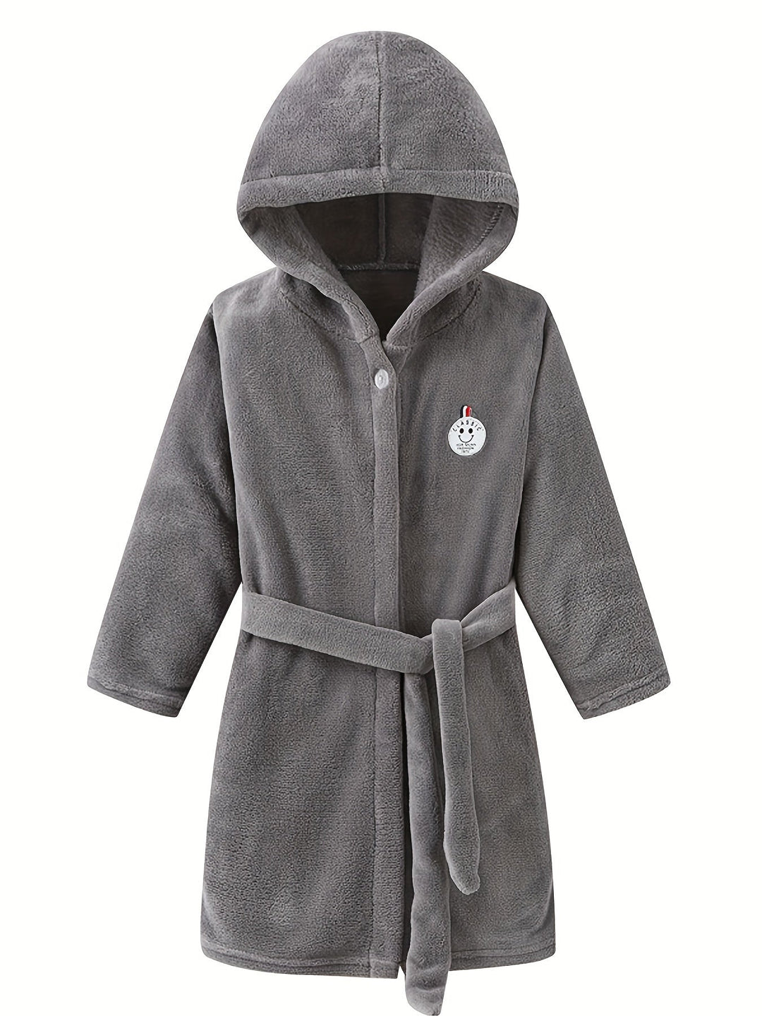 CozyCloud – Kids Hooded Flannel Bathrobe