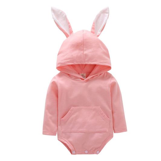 BunnySnug – Baby Rabbit Ear Hooded Jumpsuit