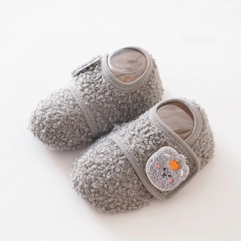SnuggleSteps – Baby Fleece Non-Slip Sock Slippers