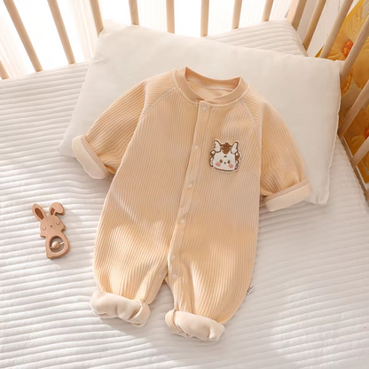CozyCubs – Baby Fleece Cartoon Jumpsuit