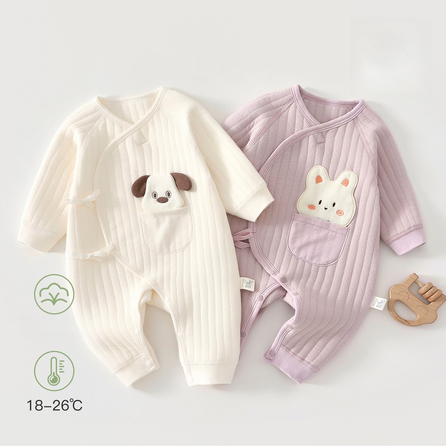 ButterflyCuddle – Baby Cotton Warm Jumpsuit