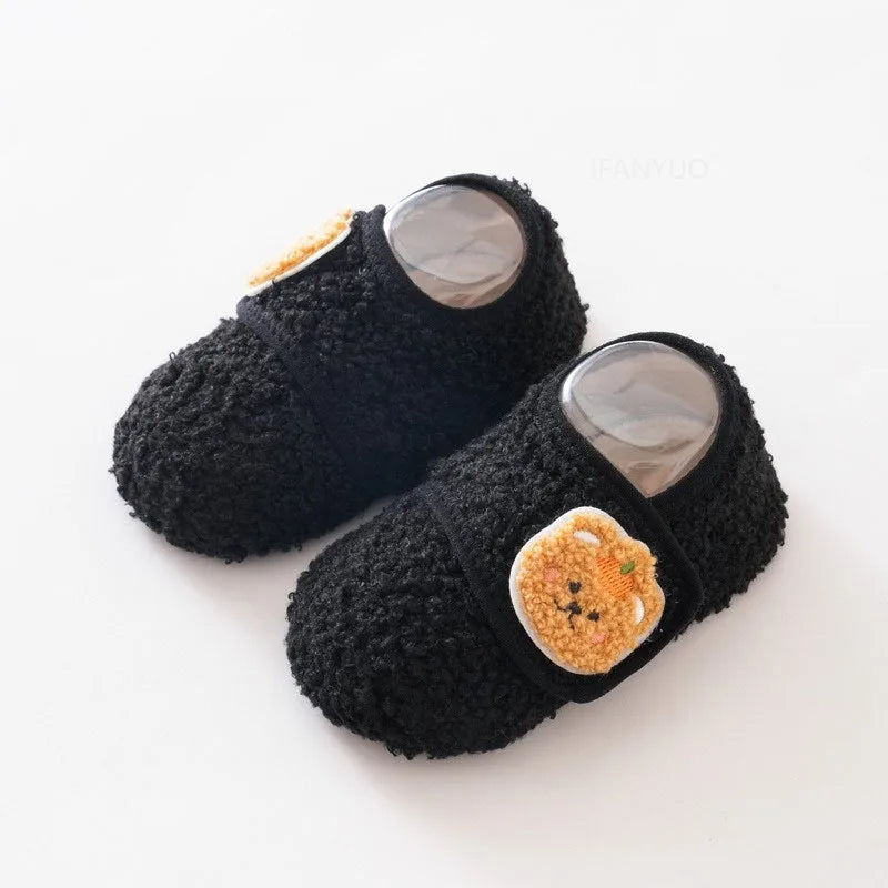SnuggleSteps – Baby Fleece Non-Slip Sock Slippers
