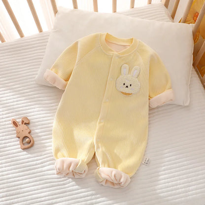 CozyCubs – Baby Fleece Cartoon Jumpsuit