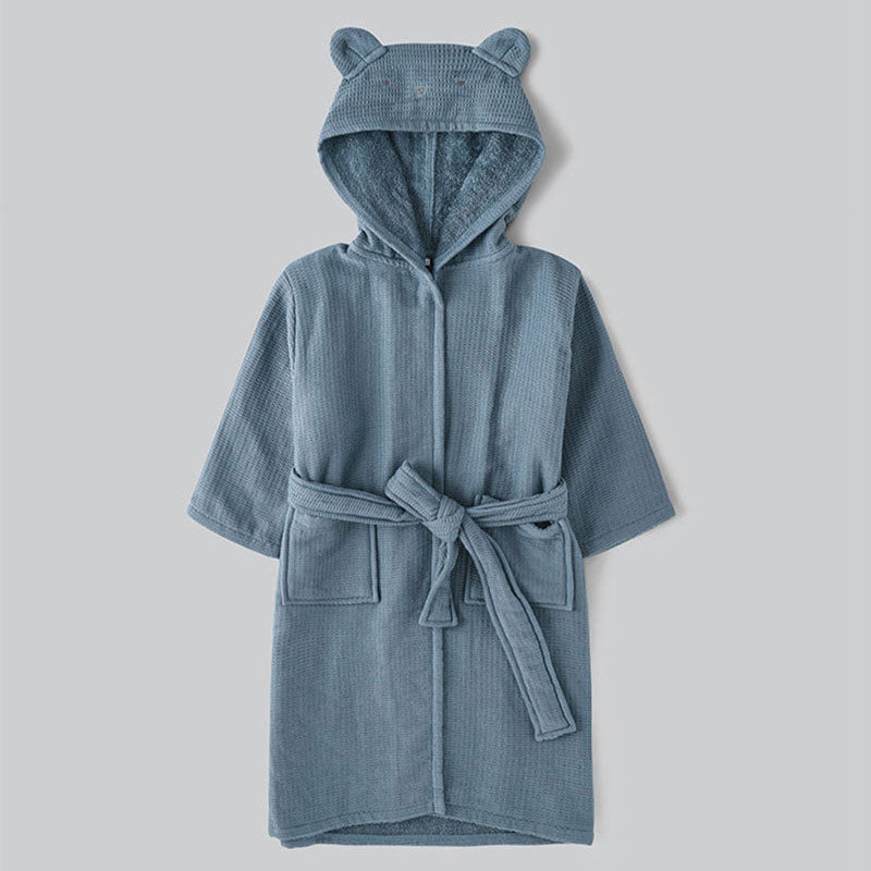 BearCloud – Kids Hooded Cotton Bathrobe