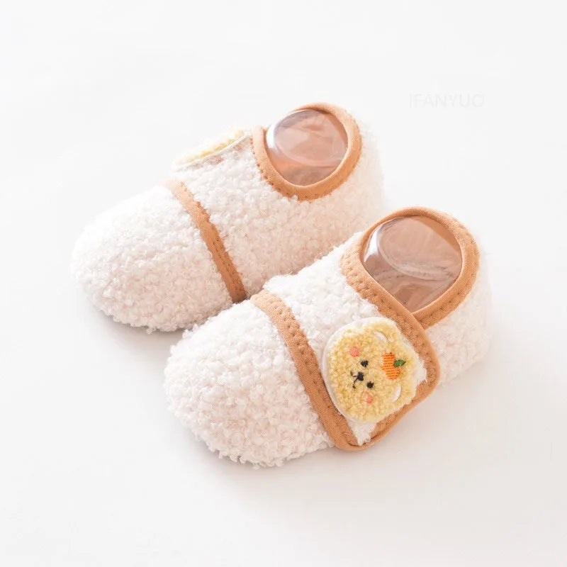 SnuggleSteps – Baby Fleece Non-Slip Sock Slippers