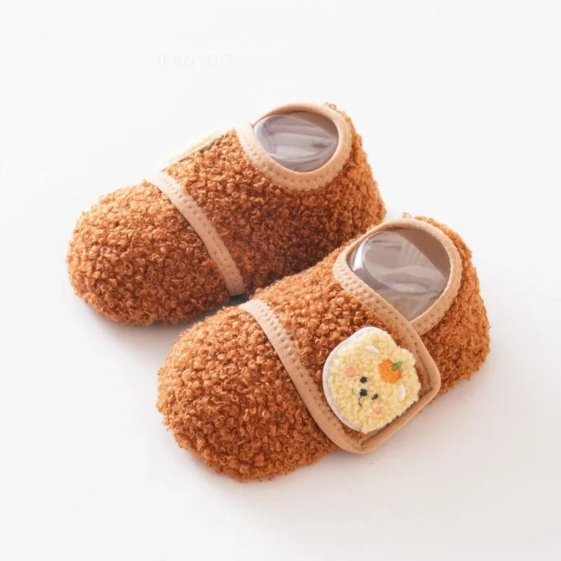 SnuggleSteps – Baby Fleece Non-Slip Sock Slippers