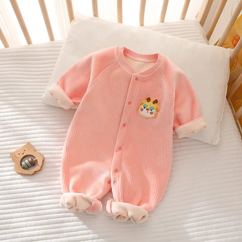 CozyCubs – Baby Fleece Cartoon Jumpsuit