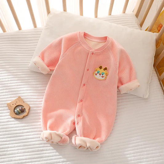 CozyCubs – Baby Fleece Cartoon Jumpsuit