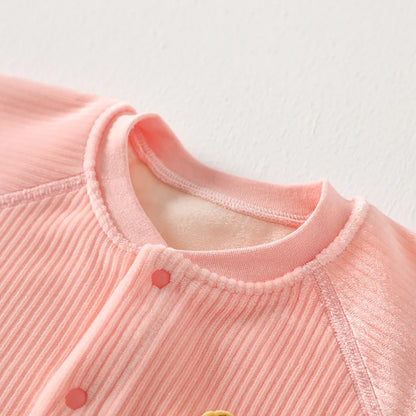 CozyCubs – Baby Fleece Cartoon Jumpsuit