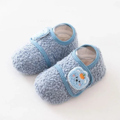 SnuggleSteps – Baby Fleece Non-Slip Sock Slippers