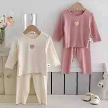 CozyCharm – 2-Piece Girls Warm Pajama Set
