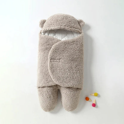 SnuggleBear – Baby Hooded Swaddle Blanket