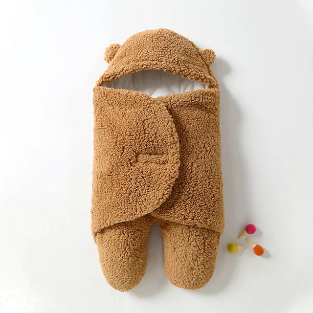 SnuggleBear – Baby Hooded Swaddle Blanket