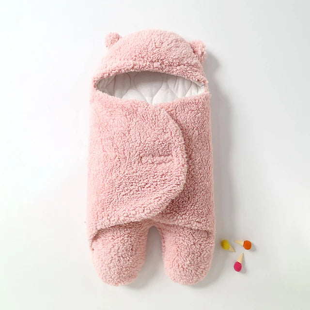 SnuggleBear – Baby Hooded Swaddle Blanket