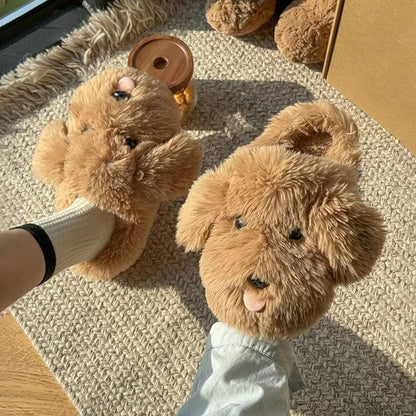 FluffCharm – Women’s Plush Cartoon Winter Slippers