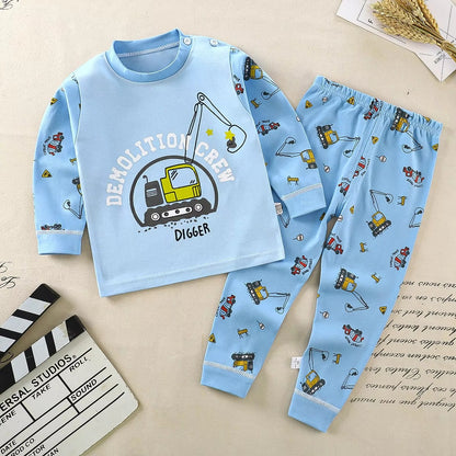 CartoonNest – 2-Piece Kids Cartoon Pajama Set