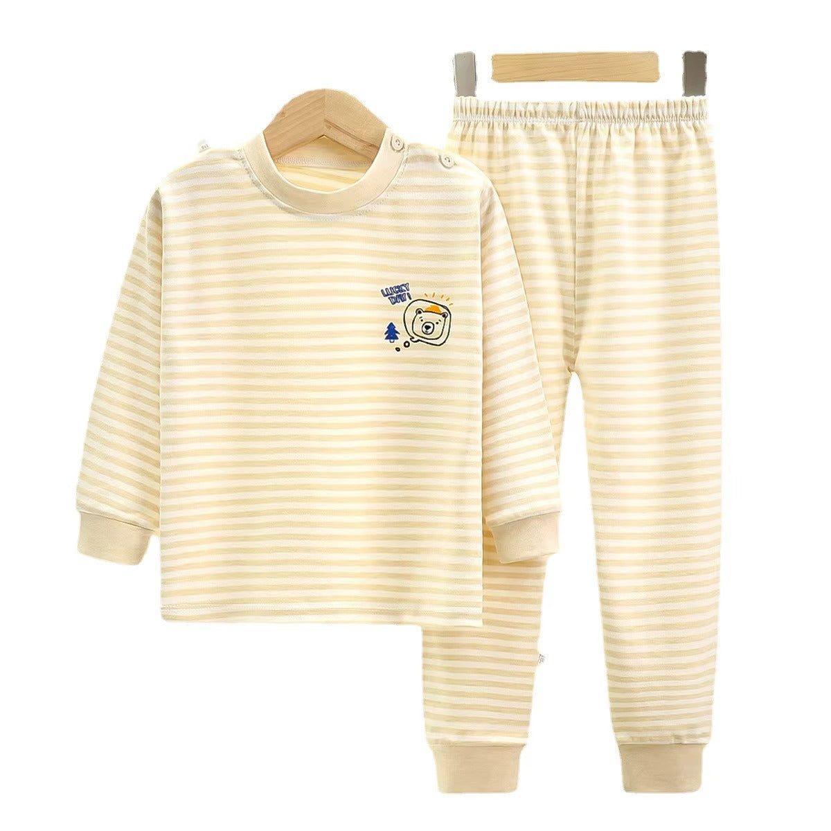WarmNest – 2-Piece Kids Cotton Winter Pajama Set