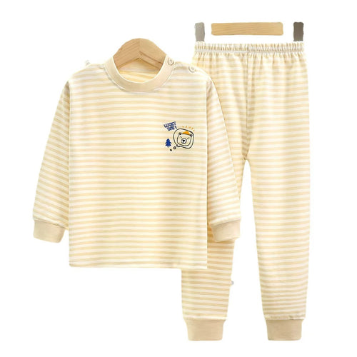 WarmNest – 2-Piece Kids Cotton Winter Pajama Set