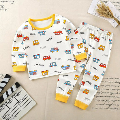 CartoonNest – 2-Piece Kids Cartoon Pajama Set