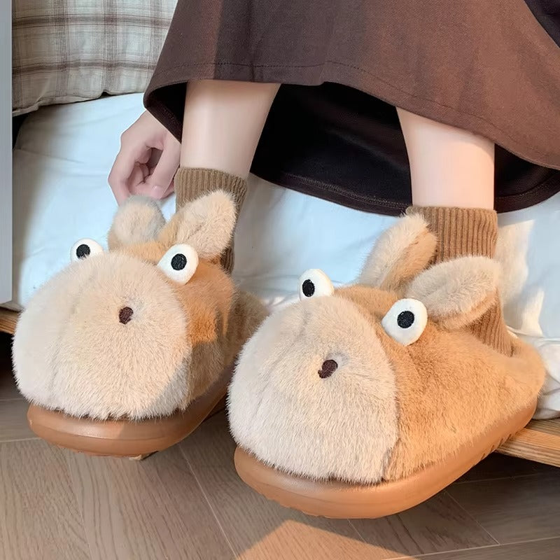 CozyToons – Women’s Cartoon Cotton Winter Slippers