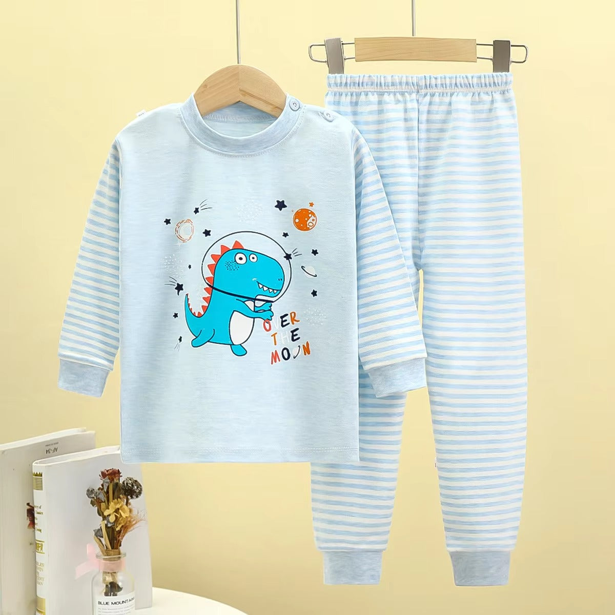 WarmNest – 2-Piece Kids Cotton Winter Pajama Set