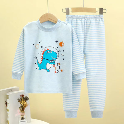 WarmNest – 2-Piece Kids Cotton Winter Pajama Set