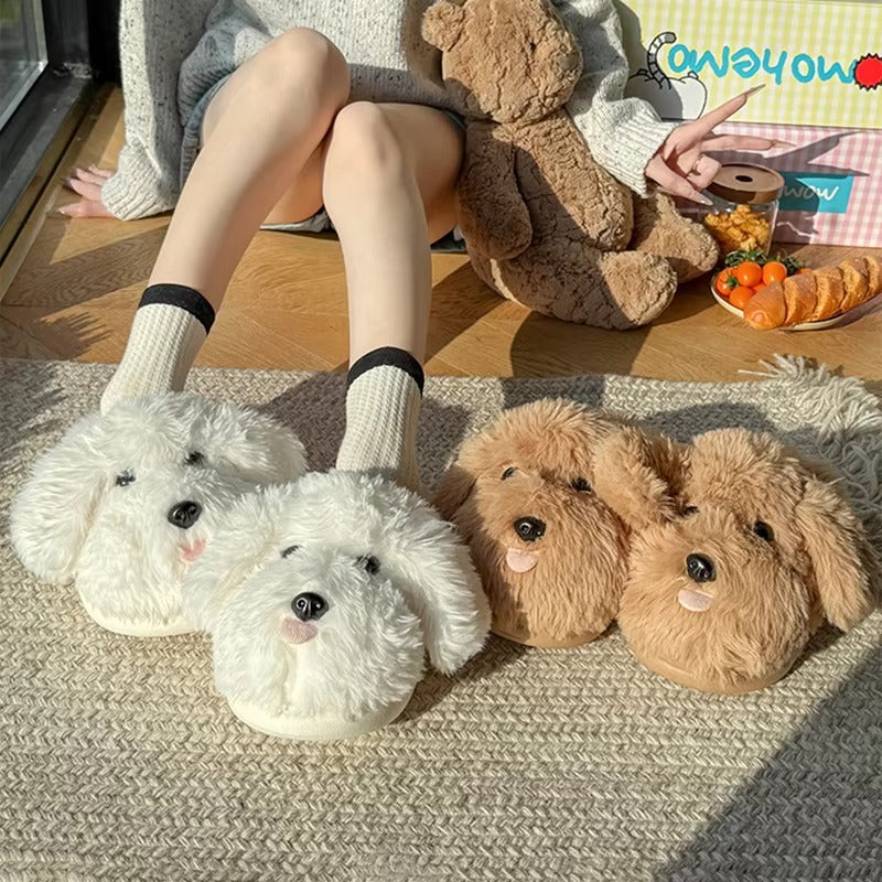 FluffCharm – Women’s Plush Cartoon Winter Slippers