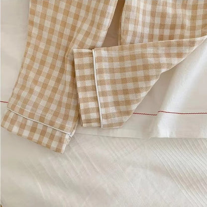 PlaidCubs – 2-Piece Kids Bear Plaid Pajama Set