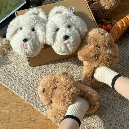 FluffCharm – Women’s Plush Cartoon Winter Slippers