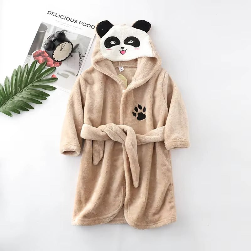 PandaSnuggle – Kids Panda Hooded Bathrobe