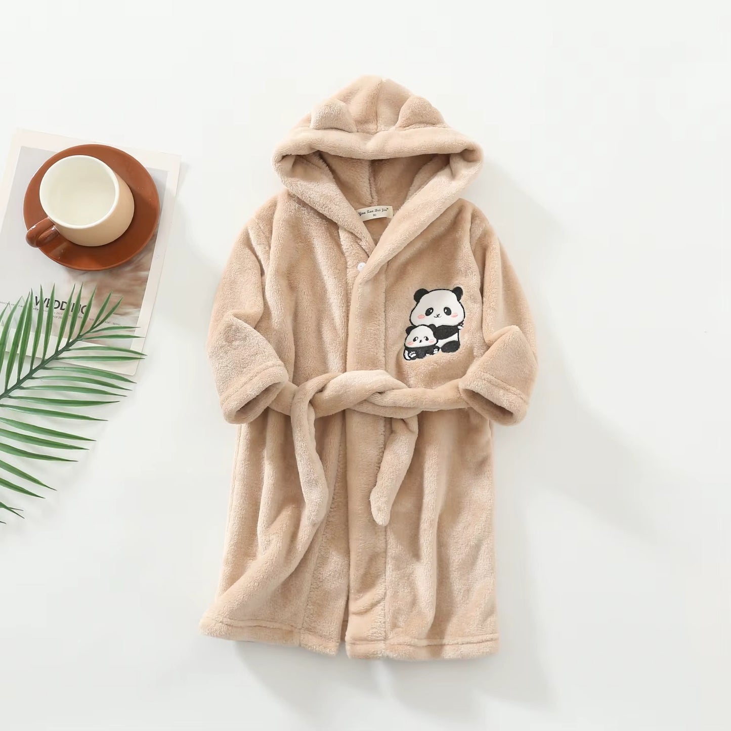 PandaSnuggle – Kids Panda Hooded Bathrobe