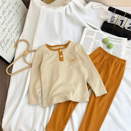 DreamCubs – 2-Piece Kids Cartoon Warm Pajama Set