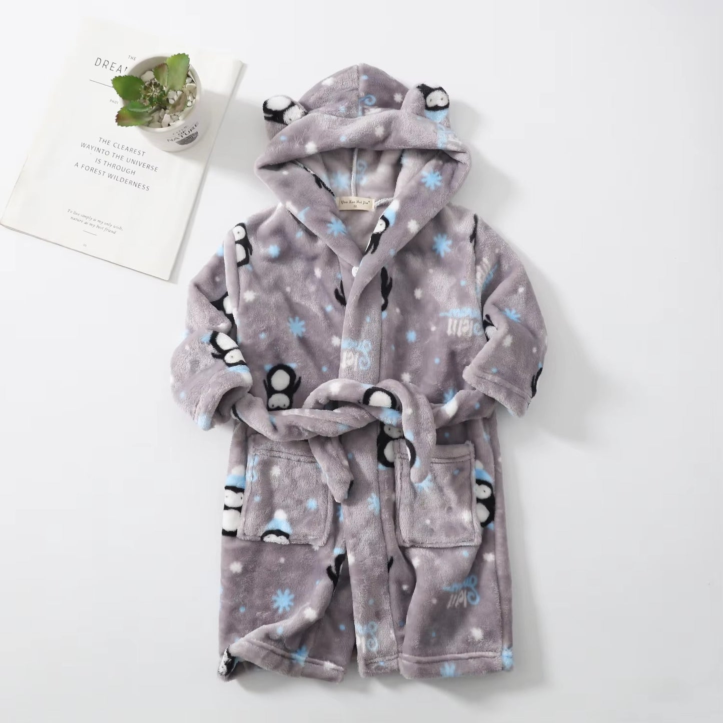 PandaSnuggle – Kids Panda Hooded Bathrobe