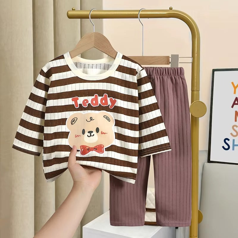 BearSnug – 2-Piece Kids Bear Print Pajama Set