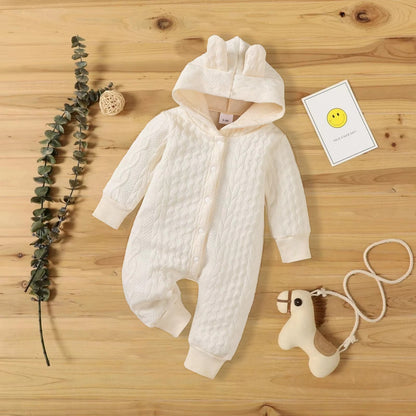 TinyCuddle – Baby Hooded Ear Romper